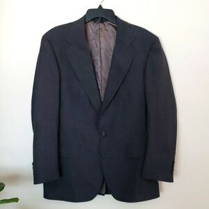 Ralph Lauren Polo University Club Blazer suit jacket, dark gray, vintage.